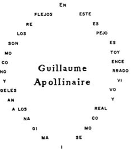 Los caligramas de Guillaume Apollinaire