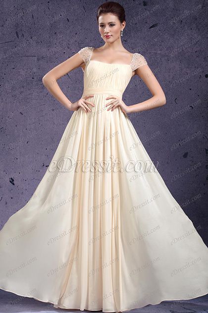 eDressit New Adorable Cap Sleeves Evening Dress Prom Gown 