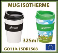 Mug isotherme Américano 325ml avec marquage publicitaire