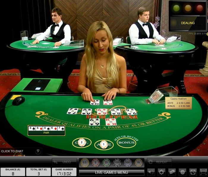 Poker Texas Hold'em Live - Casino en ligne live .com