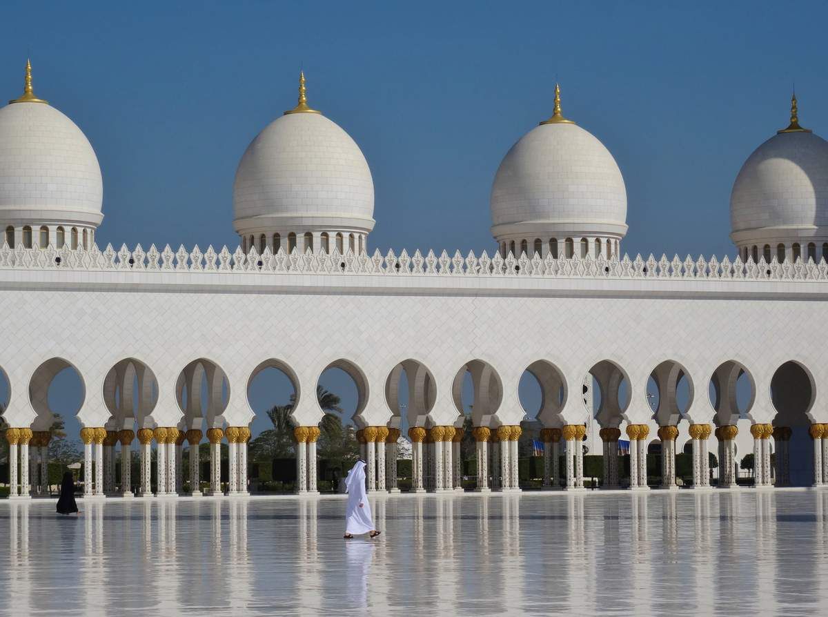 La Grande Mosquée Sheikh Zayed à Abu Dhabi 