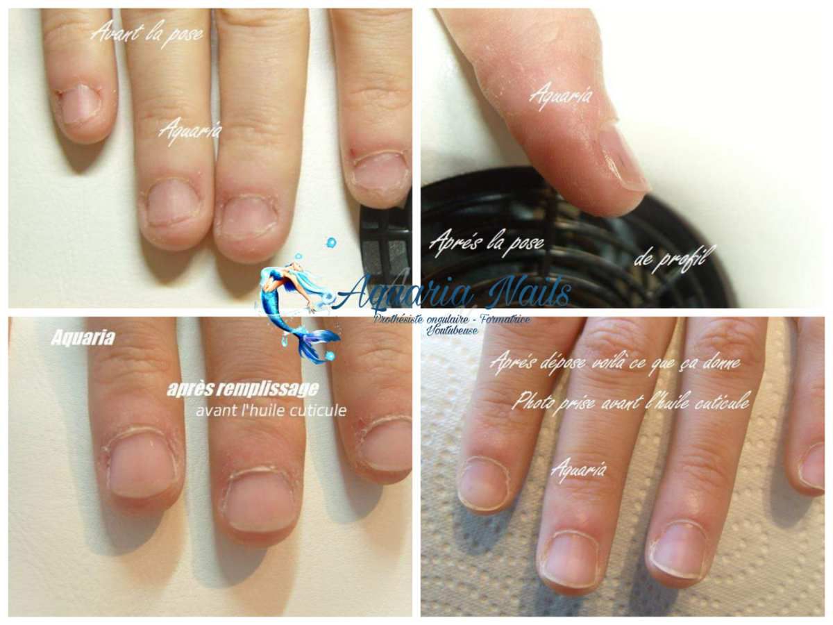 La pose de faux ongle sur homme - Aquaria Nails