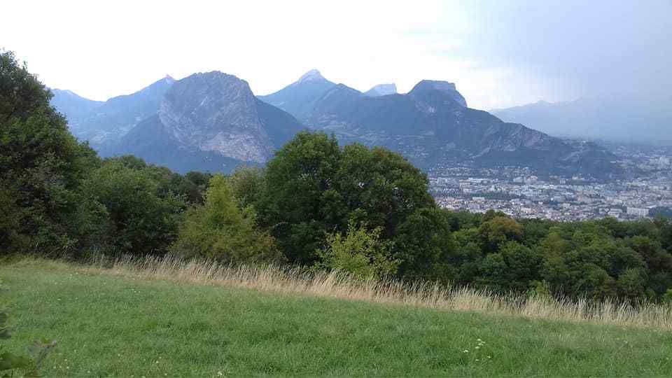 La Chartreuse vue depuis le Vercors la veille en balade avec Pierre