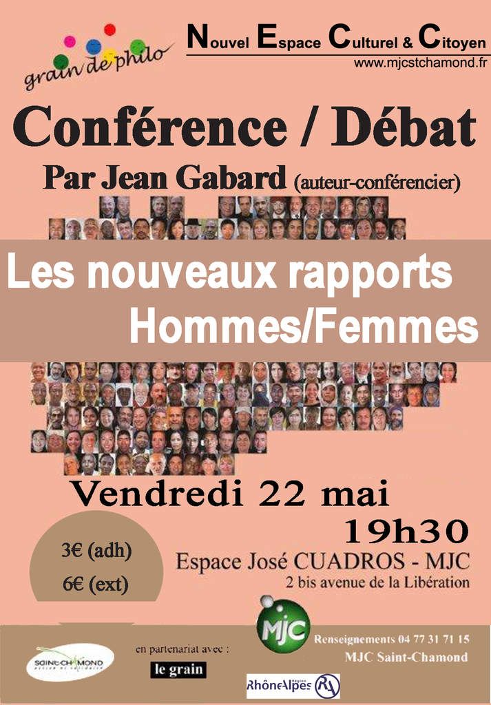 Débat et Conférences "paternalité" Lyon et St Chamond par Jean Gabard