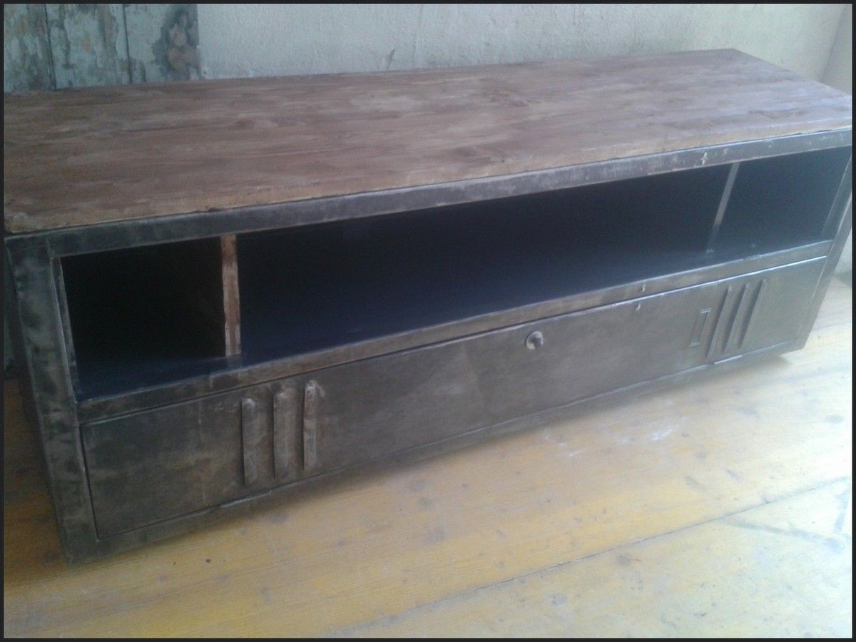 Meuble De Tv Vintage : Meuble Tv Industriel Vintage – Le Blog De La Salamandre Bleue Et De Meuble De Tv Vintage : Meuble Tv Industriel Vintage – Le Blog De La Salamandre Bleue Et De