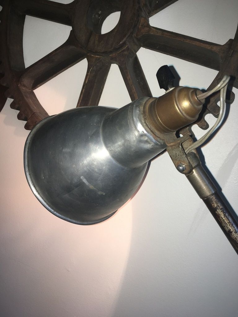 Lampe D Atelier Architecte Industrielle Mazda Vintage Sur Etau