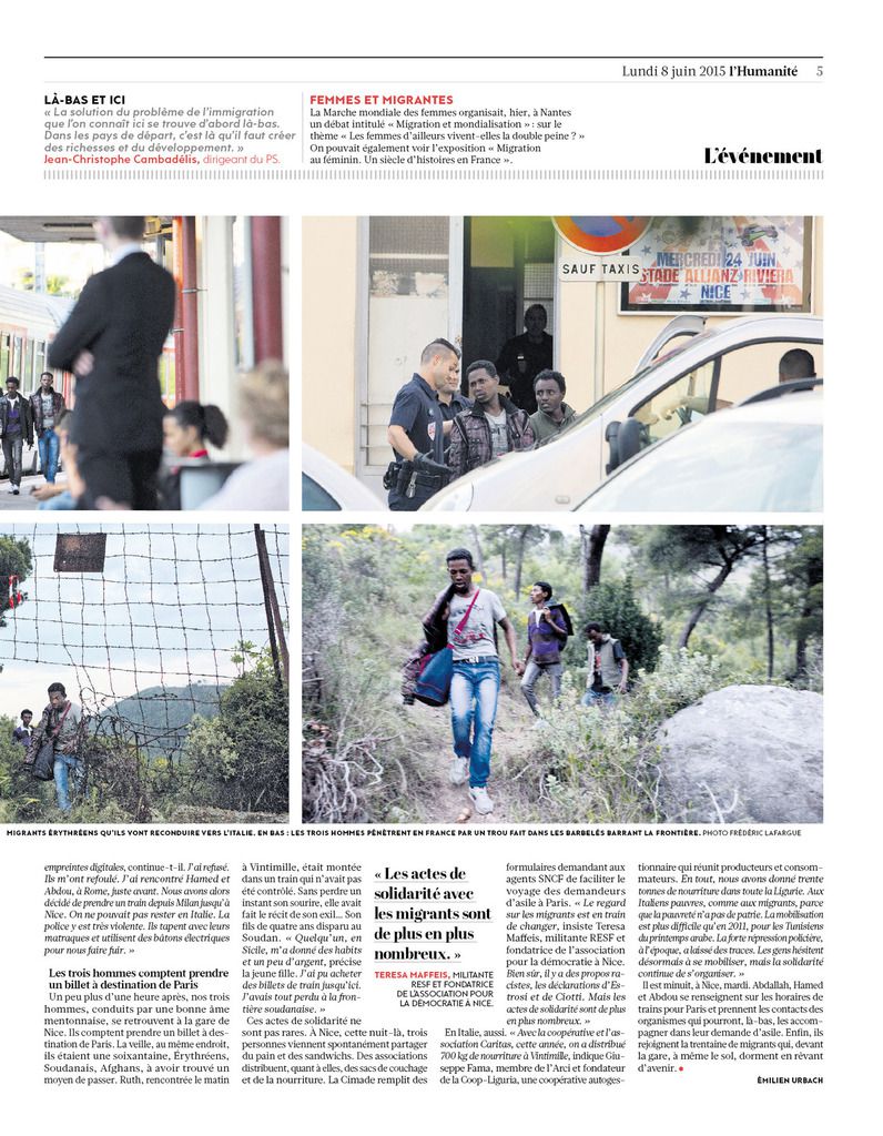Avec les migrants, sur le « chemin de l’espoir » entre l’Italie et la France
