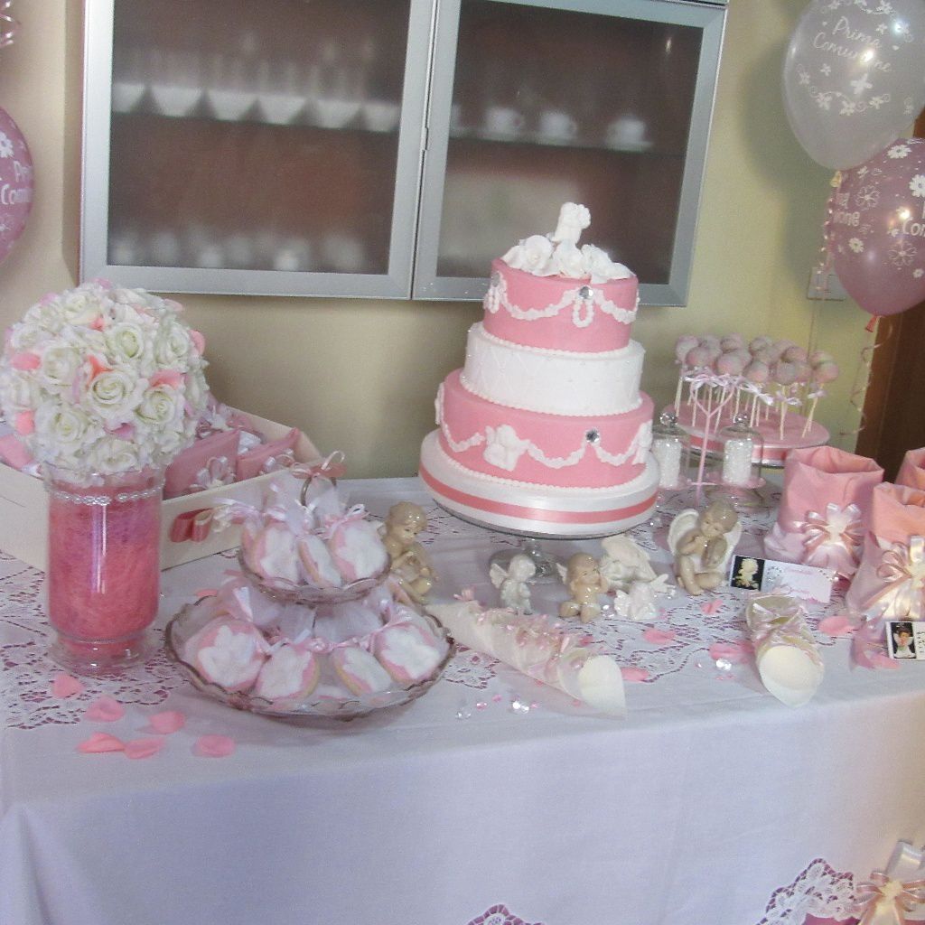 Confettata Per Comunione Bambina Tema Angeli Torta Le Ricette Di Clelia