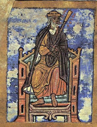 Alphonse II (manuscrit à Compostelle). 