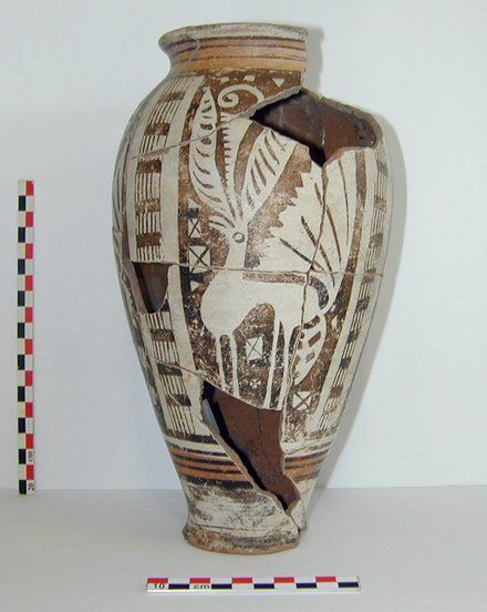 Vase peint de Gandaillat (IIe s. av. J.-C.).