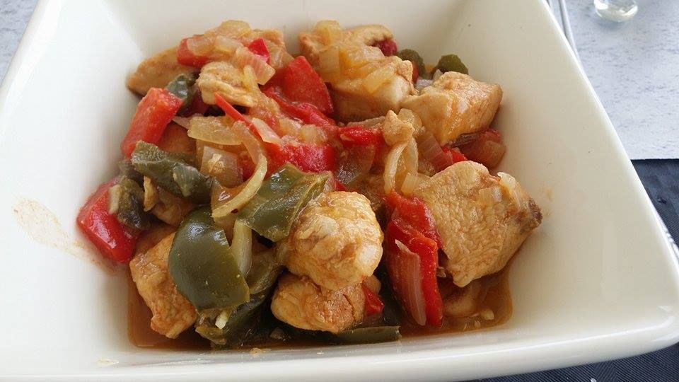 Poulet aux poivrons (79 calories pour 100g) les recettes diététiques de Nick