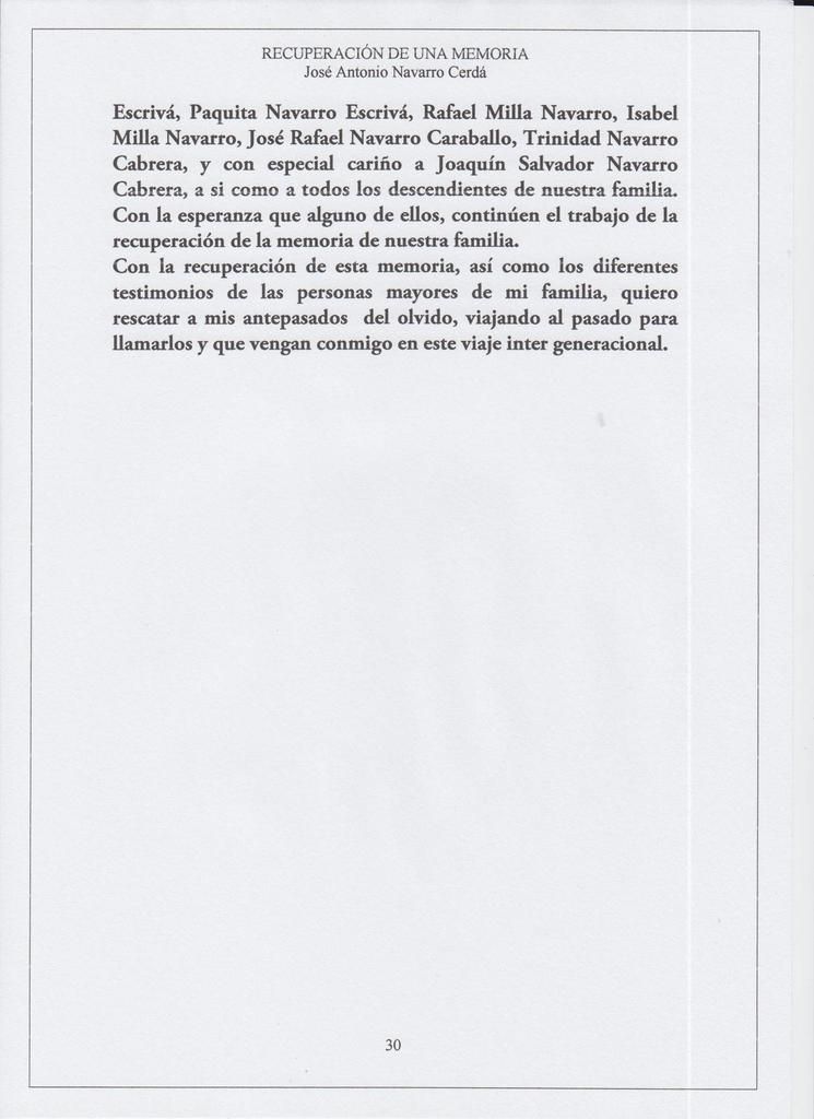 RECUPERACIÓN DE UNA MEMORIA -Capitulo 1- 2005-2006