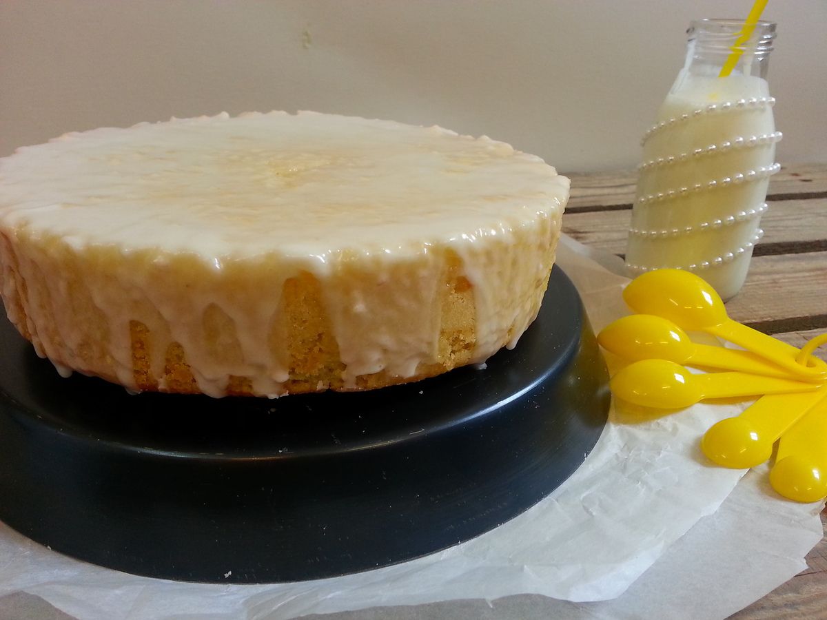 Lemon cake et glaçage buttermilk et citron