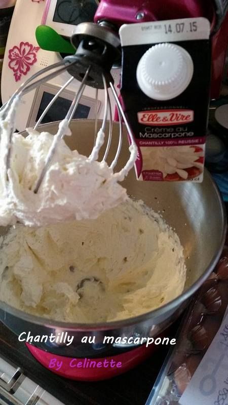 Chantilly / mascarpone au Kitchenaid - Les recettes de Célinette