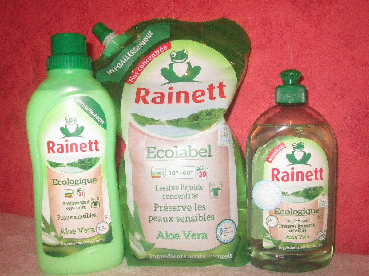 Rainett Lessive Liquide Peaux sensibles Aloe Vera 1,65l