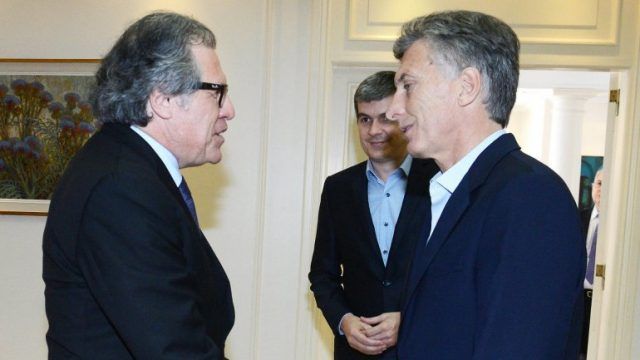 Dos puntas contra Venezuela: Macri y Almagro