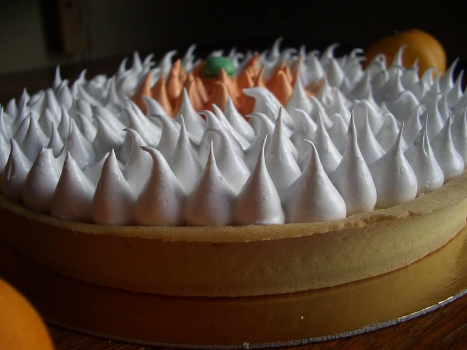 tarte à la crème clémentine meringuée Faite par Tony Pâtisse