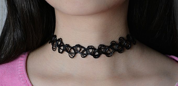 Comment faire un collier choker soi-même - belle perle