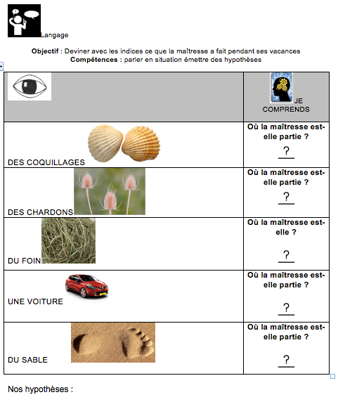 Additif livre les vacances de la maitresse handicalire