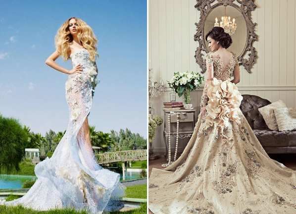 beautiful reception gowns