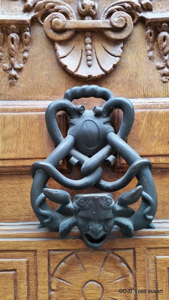 Heurtoir de porte petit renard laiton