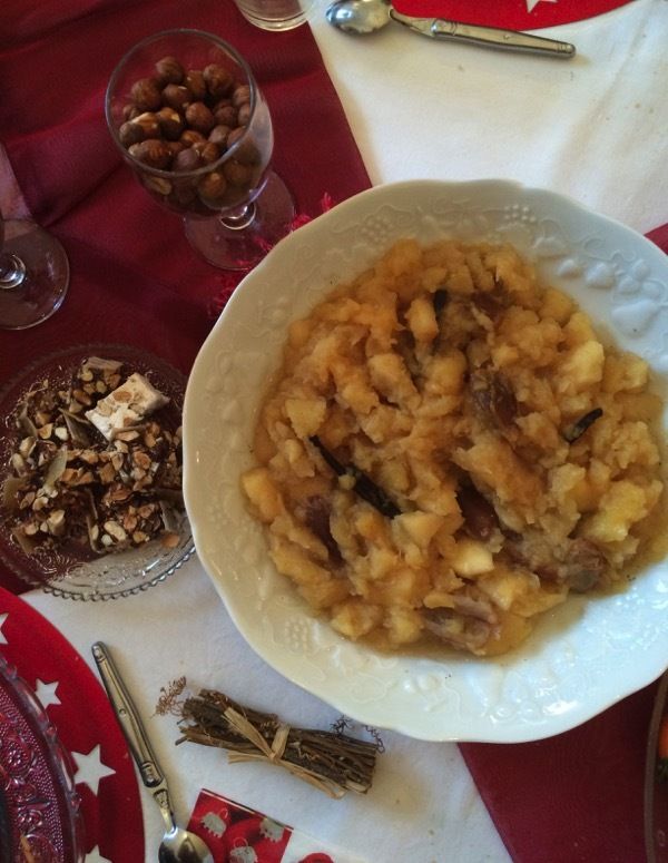 compote de pommes et dattes