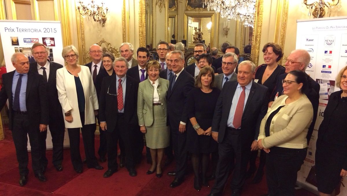 Les parrains de Territoria réunis ce 25 novembre à l'issue de la remise des trophées.