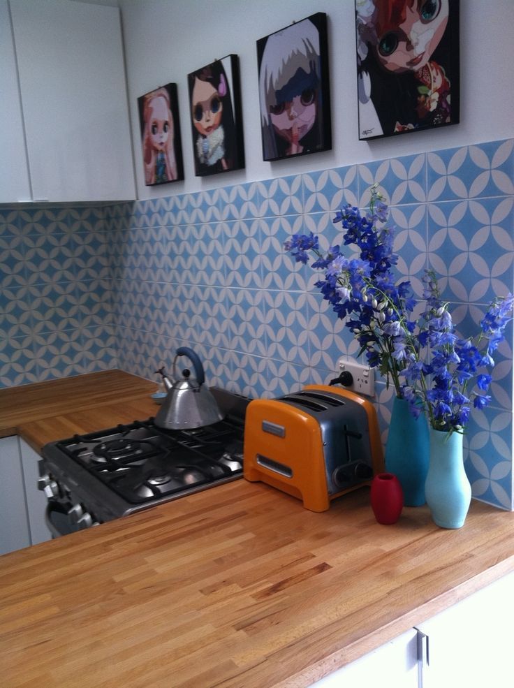 Crédence en carreaux de ciment déco découverte