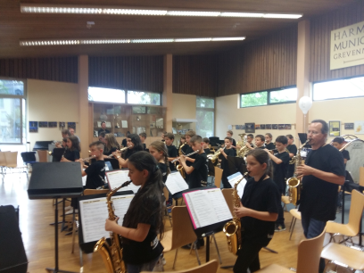 L'orchestre à l'école d'Aubière en déplacement à Grevenmacher 