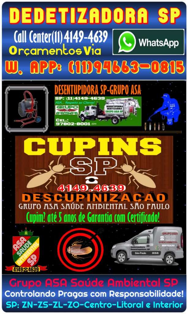 Dedetização SP 11-94663.0815 Orç. Via W. App