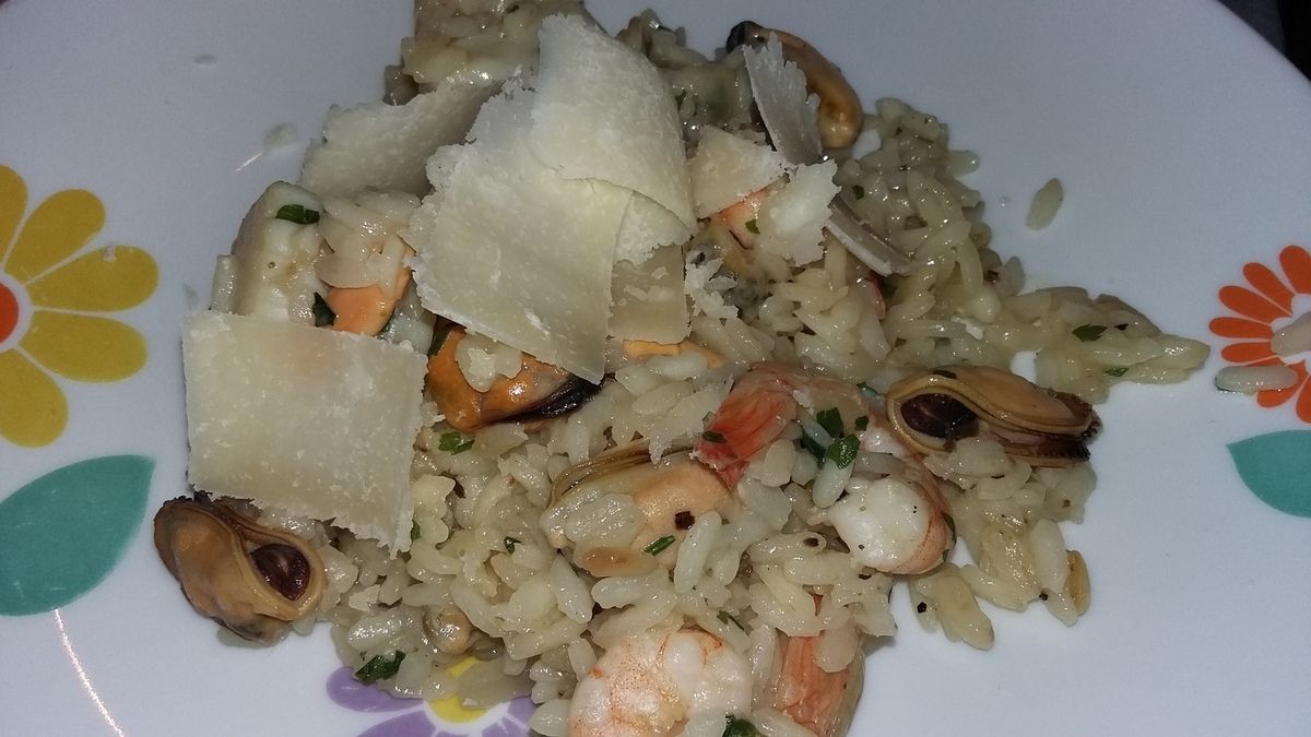 Risotto aux fruits de mer rapide