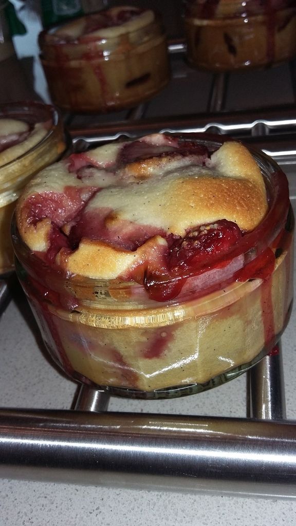 Mini-clafoutis aux fraises
