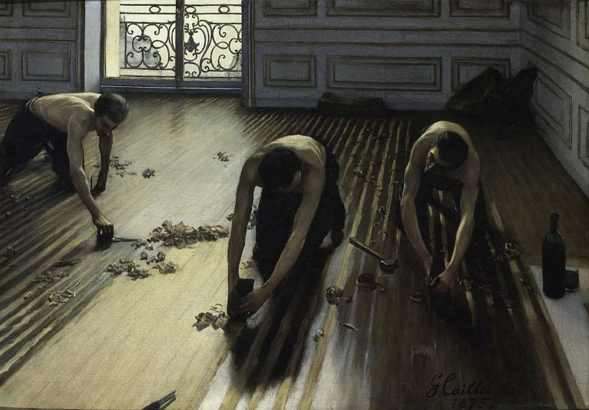 Les Raboteurs De Parquet Gustave Caillebotte 1875 Séance d'étude de l'image - Lisons, écrivons, partageons