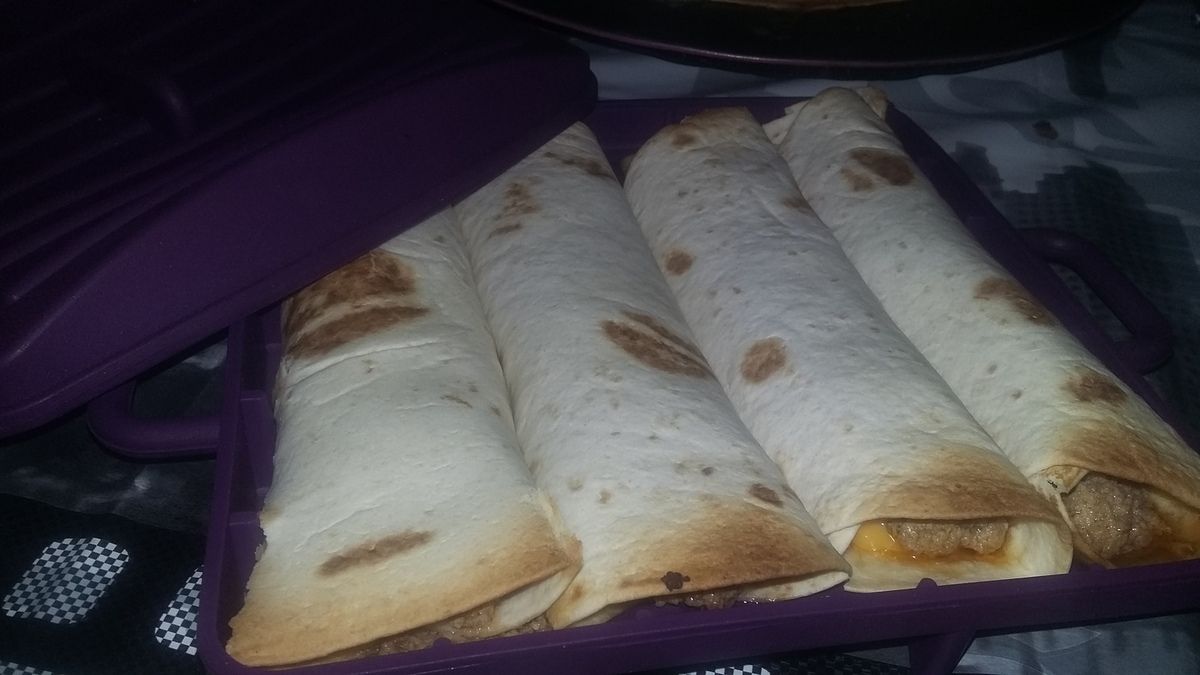 Wrap a la viande haché façon burger Notre amour de cuisine