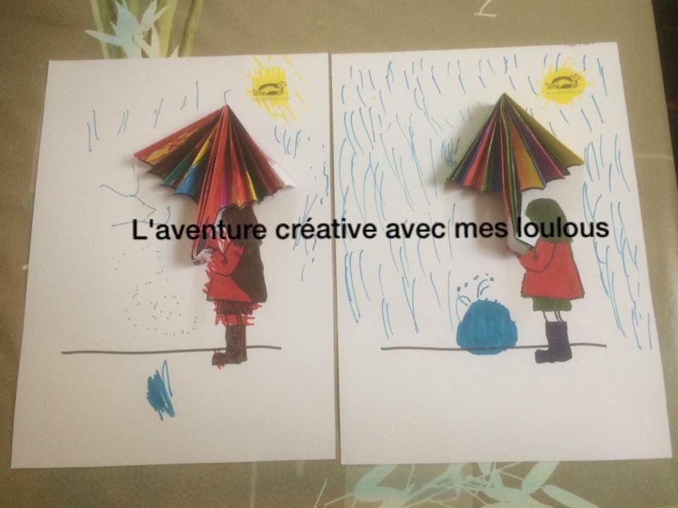 Parapluies en papier - L'aventure créative avec mes loulous
