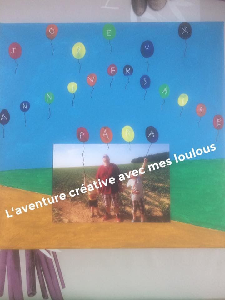 Toile de ballons pour l'anniversaire du papa des loulous - L'aventure  créative avec mes loulous