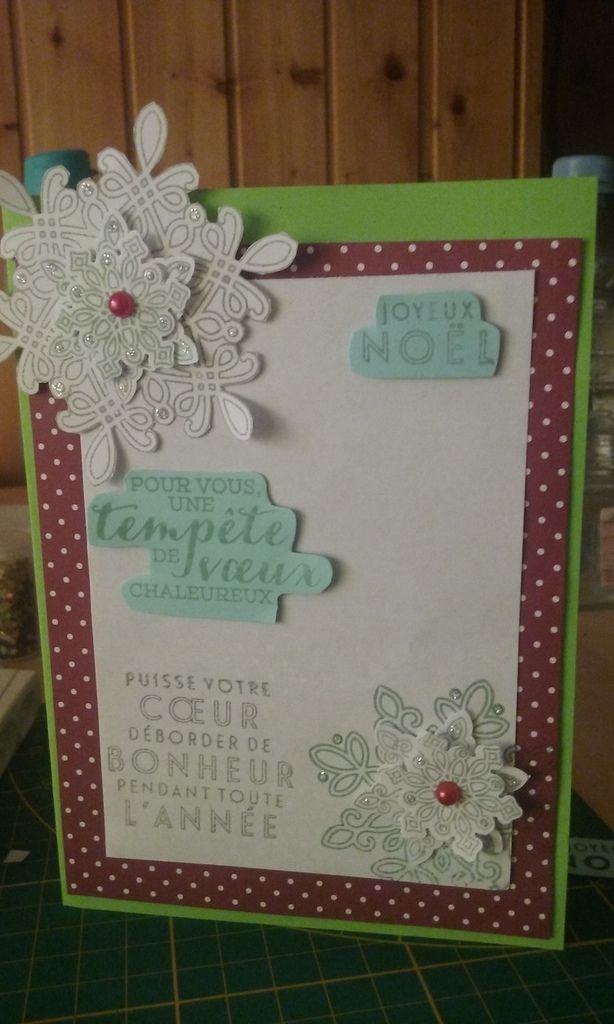 carte de noel - création scrap