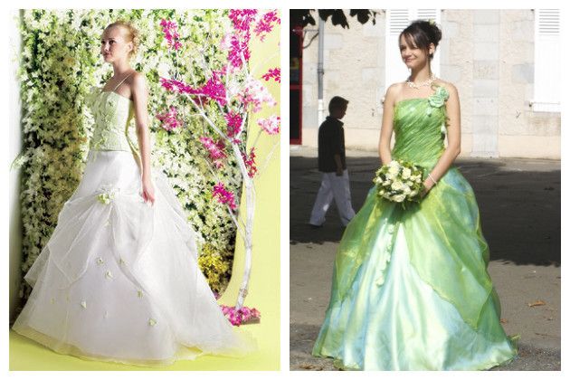 Voulez-vous porter une robe de mariée colorée ?