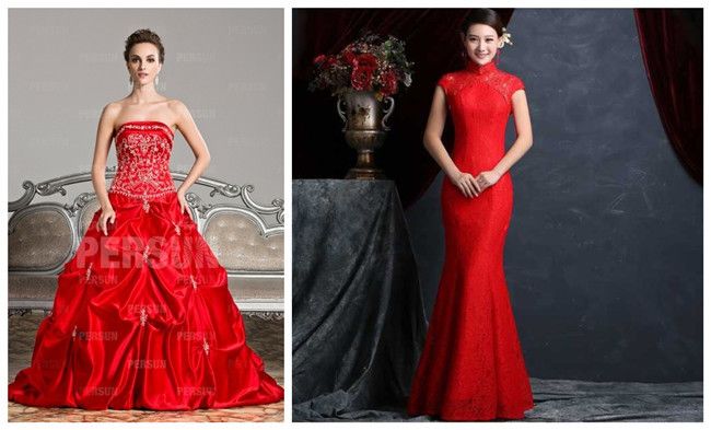 Voulez,vous porter une robe de mariée colorée ? , Belle et