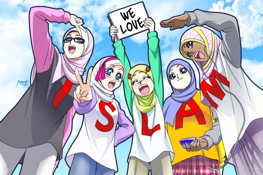 Gambar Kartun Berhijab Sahabat Keren Bestkartun