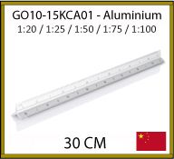 CUTCH publicitaire de 30cm en aluminium - fab Chine - GO10-15KCA01