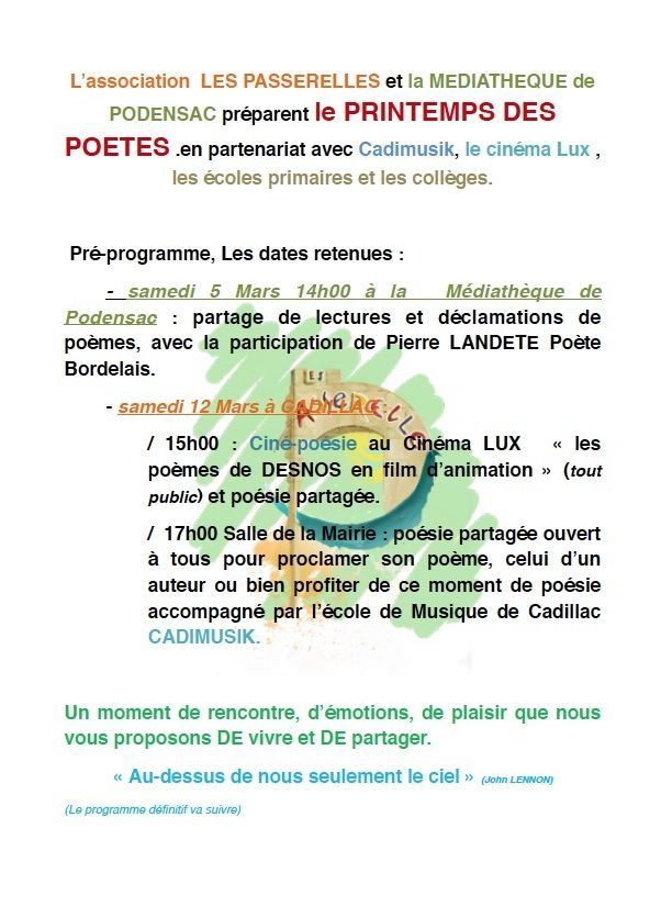 poemes rencontre avec le printemps