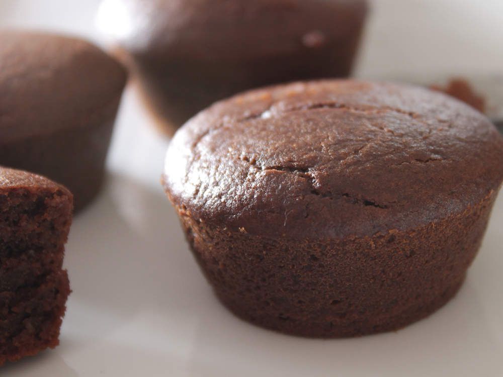 Muffin tout chocolat sans beurre, sans sucre - Comme une Violette