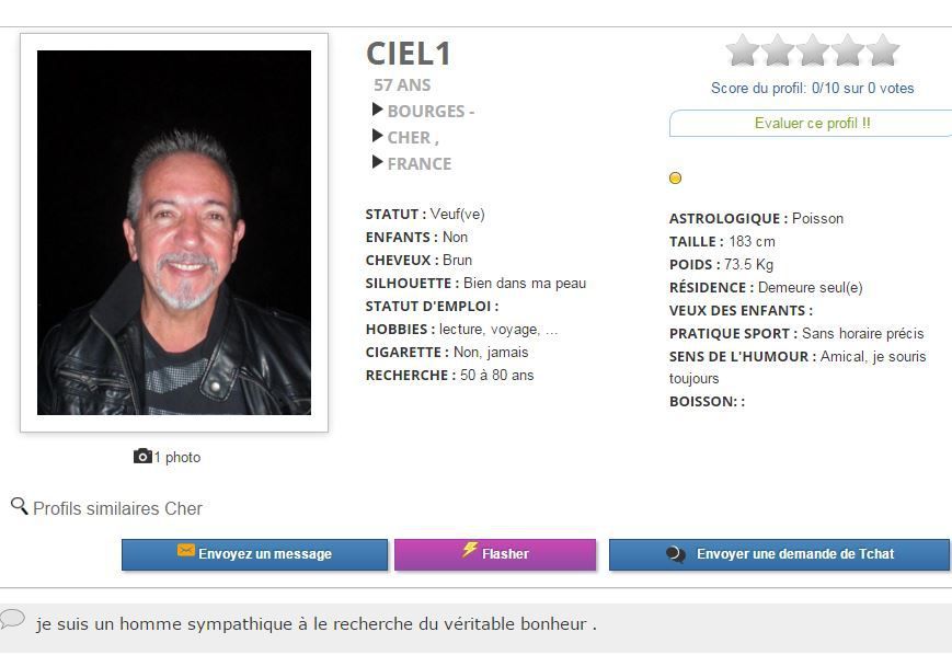 Site rencontre faux profil