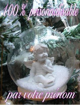 Boule de Noël bébé ange