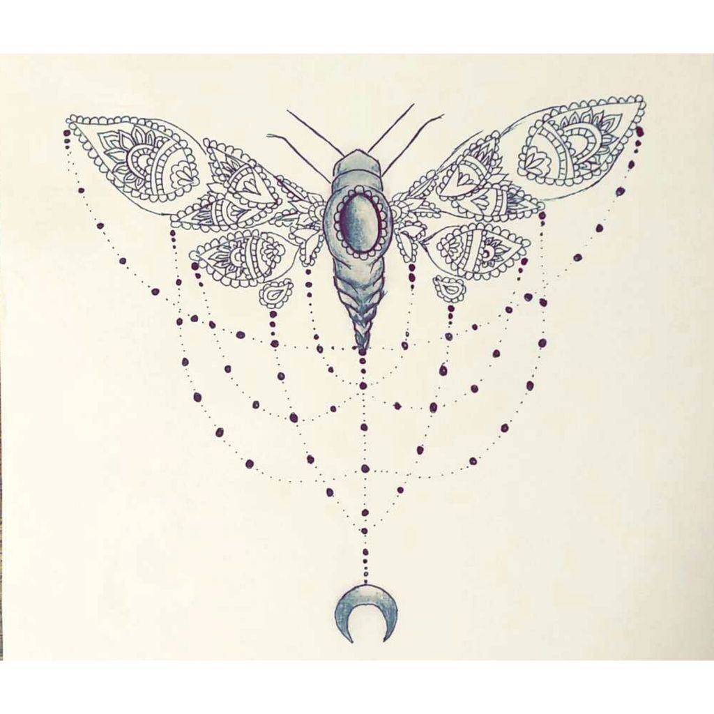 Papillon Tete De Mort Tatouage INK #Inspo #Tattoo - Dalhia