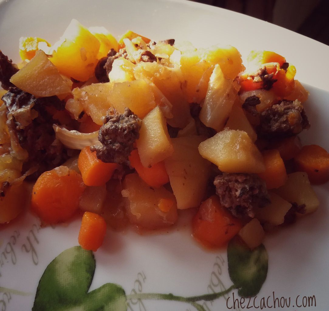 Haché de boeuf pommes de terre et carottes au Cookeo - ChezCachou