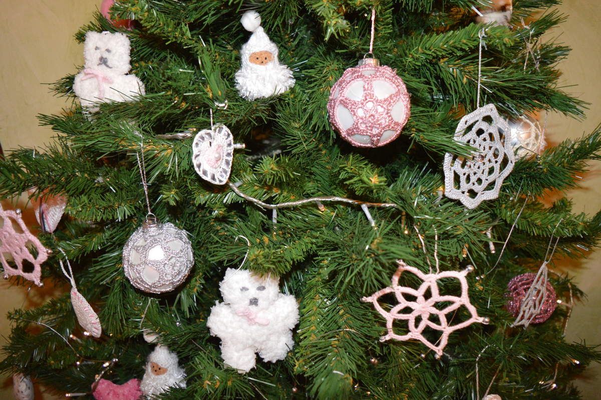 décoration de noel tricot et crochet