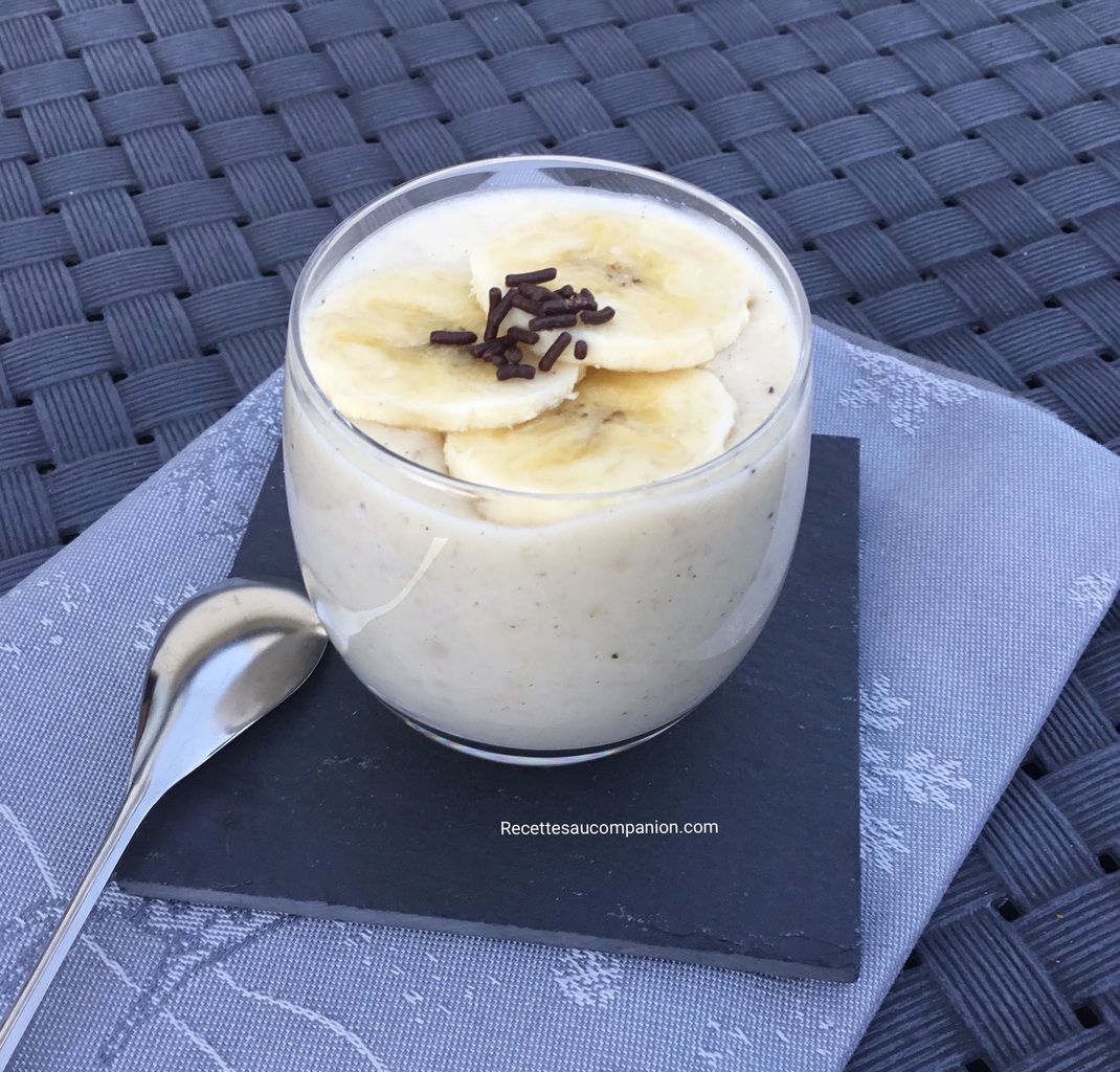 Crème dessert à la banane au companion thermomix ou sans robot - Les  recettes de sandrine au companion ou pas