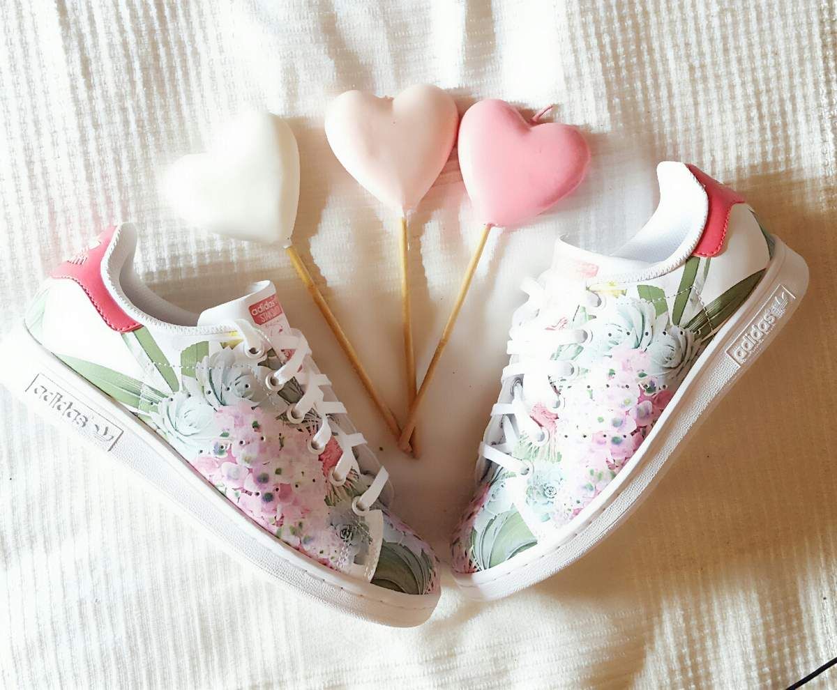 stan smith rose fleurs stan smith rose fleurs